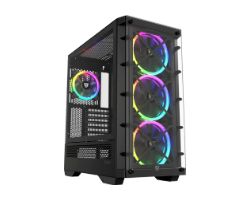 Caja Nfortec Draco X RGB ATX ITX Negra