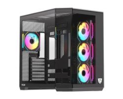Caja Nfortec Pulsar ARGB ATX ITX Negra