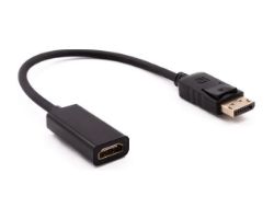 Cable NILOX DP/M a HDMI/H 0.15m Negro