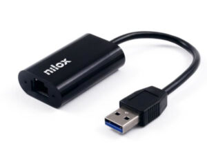 Adaptador de red NILOX USB-A a Ethernet RJ45