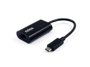 Adaptador de Red NILOX USB-C a RJ45 Negro