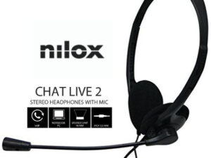 Auric+Micro NILOX Supraural 3.5mm Negros