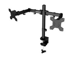 Soporte Mesa NILOX Hasta 32" 2 Brazos Negro