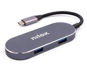 Dock NILOX USB-C a 3xUSB-A 1xUSB-C PD/HDMI