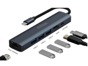 Docking Station NILOX USB-C 6 Puertos