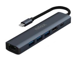 Docking Station NILOX USB-C 6 Puertos