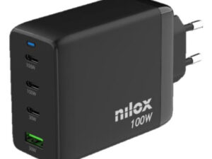 Cargador de Pared NILOX GaN 100W USB-A/C