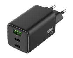 Cargador Pared NILOX 65W 2xUSB-C 1xUSB-A