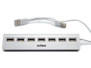 Hub NILOX USB 2.0 a 7xUSB 2.0 Aluminio Gris