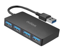 HUB NILOX 4xUSB-A 3.0 Negro