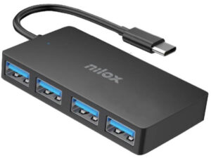 Docking Station NILOX 4xUSB-C 3.0 Negro