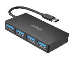 Docking Station NILOX 4xUSB-C 3.0 Negro