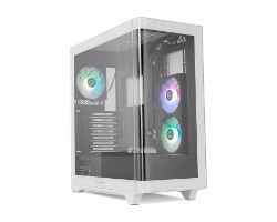 Caja NOX Ether ATX ITX Negra/Blanca