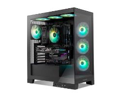 Caja NOX ARGB USB ATX mATX ITX Negra