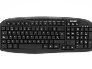 Teclado NILOX Multimedia USB Negro