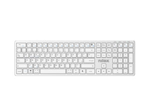 Teclado NILOX QWERTY Bluetooth Blanco