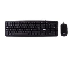 T+Ratón NILOX Flat USB 1000dpi Negro