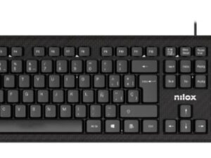 Teclado+Ratón NILOX USB-A Cable 1.5m Negro