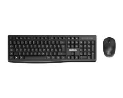 Teclado+Ratón NILOX Wireless 1600dpi Negro