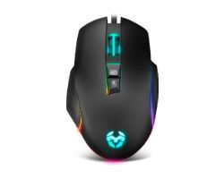 Ratón Gaming KROM Keos RGB USB-A Negro