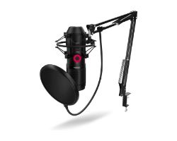 Micrófono KROM Kapsule mUSB Soporte Negro