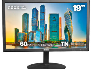 Monitor NILOX 19" HD 60Hz VGA HDMI Negro