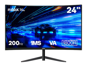 Monitor NILOX 24" VA 200Hz Curvo Negro