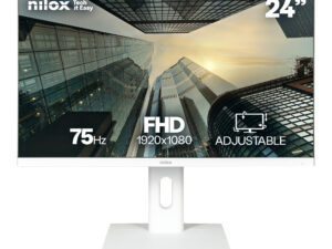Monitor NILOX 24" FHD WebCam Blanco
