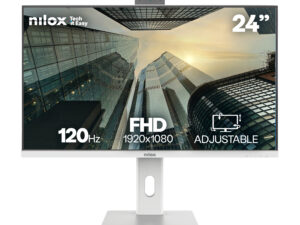 Monitor NILOX 24" FHD HDMI WebCam Blanco