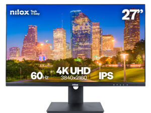 Monitor NILOX 27" IPS 4K UHD 60Hz Negro