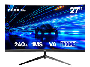 Monitor Nilox 27" HDMI DP 240Hz Curvo