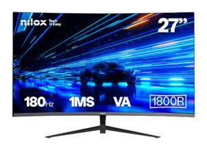 Monitor NILOX 27" VA 180Hz Curvo Negro
