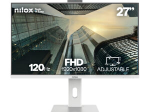 Monitor NILOX 27" FHD HDMI WebCam Blanco
