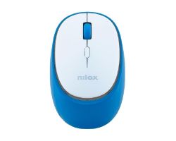 Ratón NILOX Dual-Wireless Blanco/Azul