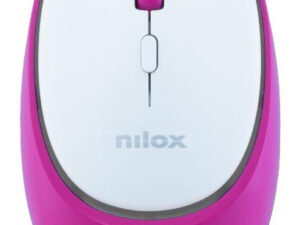 Ratón NILOX Dual-Wireless Blanco/Rosa