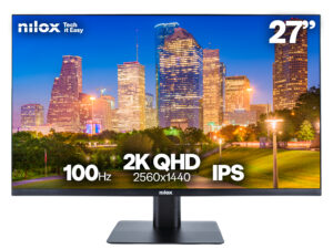 Monitor NILOX 27" IPS 2K WQHD 100Hz Negro