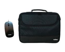 Maletin+Raton NILOX 15.4"-16" Negro