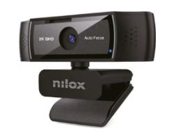 WebCam NILOX 2K 1440p USB 2.0 Negra