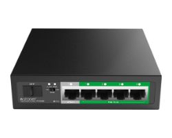 Switch STONET 5xRJ45 GbE 1xSFP PoE Negro