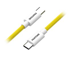 Cable PANTONE USB-C/M a USB-C/M Amarillo