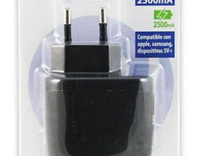 Cargador de Pared CoolBox 2x USB 2.0 Negro