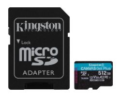 Kingston Micro SDXC 512Gb + Adaptador SD