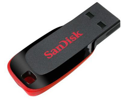 Pendrive Sandisk Cruzer Blade 128Gb USB2