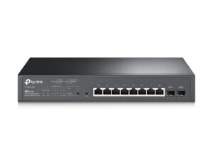 Switch TP-Link 8xRJ45 2xSFP PoE+ 1U Negro