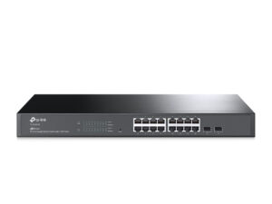 Switch TP-Link 16xRJ45 GbE 2xSFP Rack Negro
