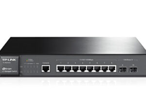 Switch TP-Link 8xRJ45 2xSFP Rack Negro