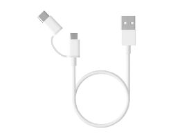 Cable XIAOMI Mi 2-in-1 USB-mUSB/USB-C 1m