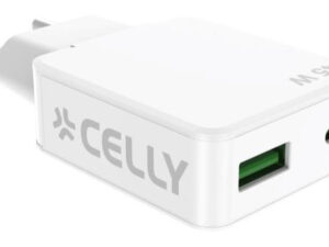 Cargador CELLY Slim 45W 1USB-A 1USB-C