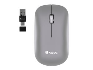 Ratón NGS Óptico Bluetooth 5.1 2400dpi Gris