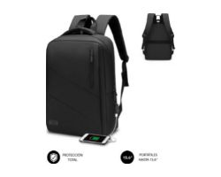 Mochila SUBBLIM City 15.6" USB Negra